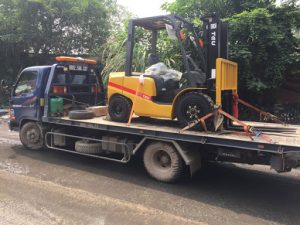 Vận chuyển máy công trình uy tín, chất lượng