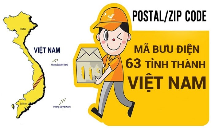 Mã zip code các tỉnh thành Việt Nam