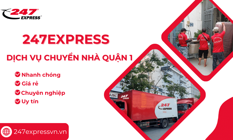 Dịch vụ chuyển nhà quận 1 tại Chuyển Nhà 247 giúp tiết kiệm thời gian, công sức cho nhiều khách hàng tại Tphcm