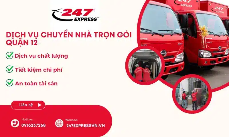 Dịch vụ chuyển nhà trọn gói Quận 12 giúp tiết kiệm chi phí và công sức cho khách hàng