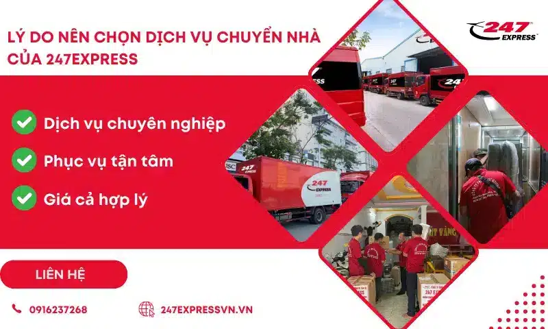 Chuyển nhà quận 6 tại Chuyển Nhà 247 được khách hàng tin tưởng lựa chọn bởi nhiều lợi ích mà dịch vụ mang lại